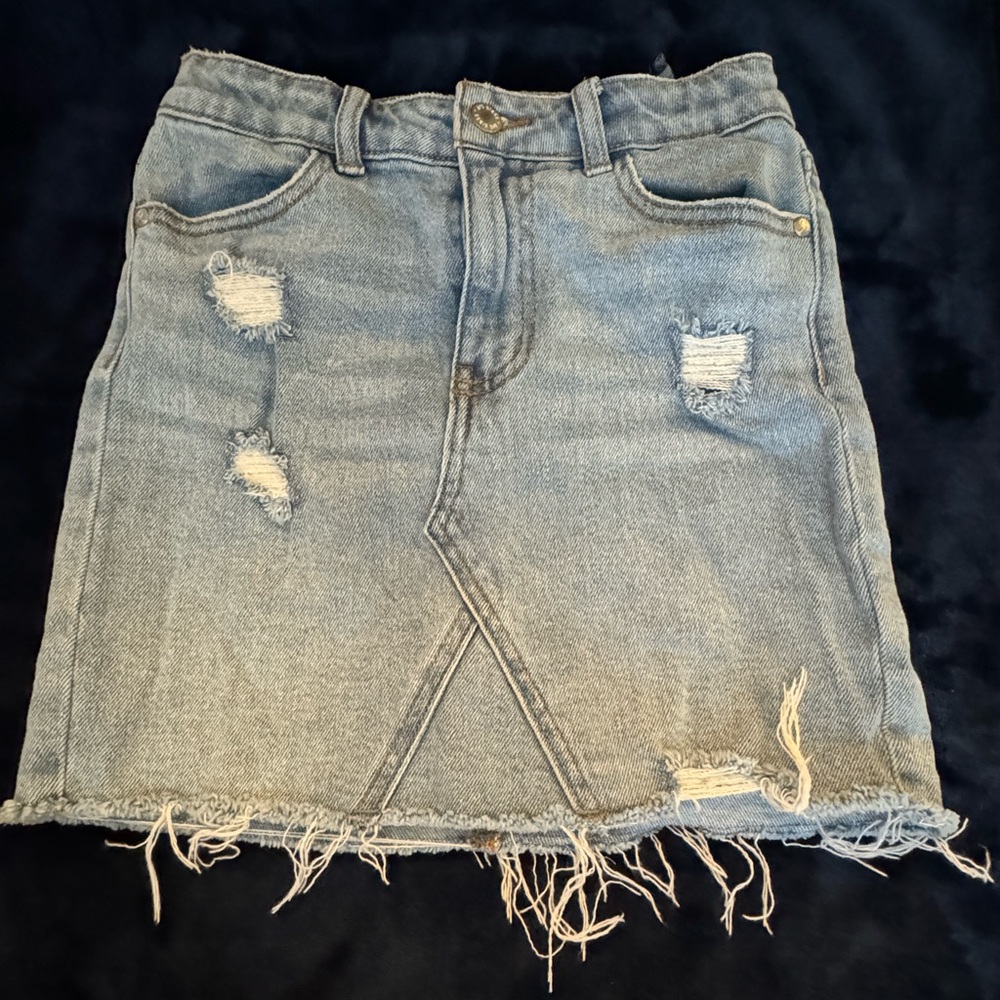 size xs/s boutique denim skirt